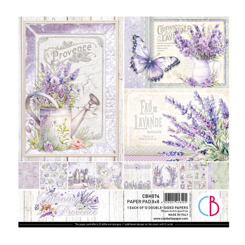 Morning in Provence Paper Pad 8"x8" 12/Pkg
