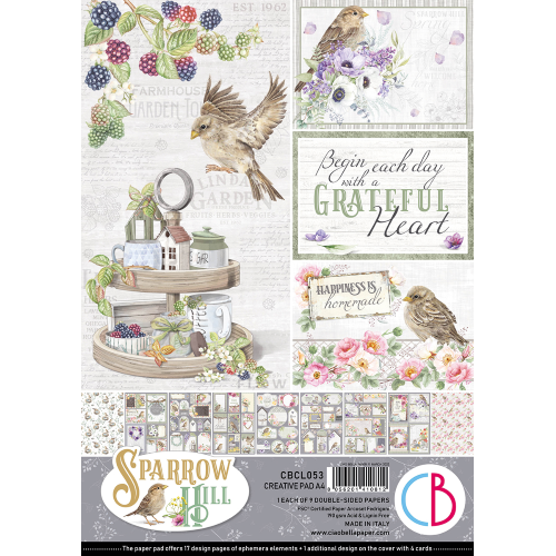 Sparrow Hill Creative Pad A4 9/Pkg