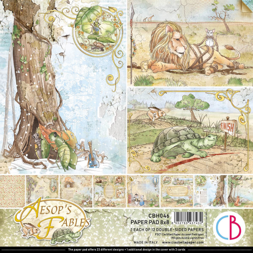 Aesop's Fables Paper Pad 8"x8" 12/Pkg