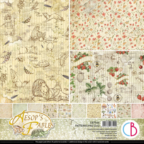 Aesop's Fables Patterns Pad 12"x12" 8/Pkg