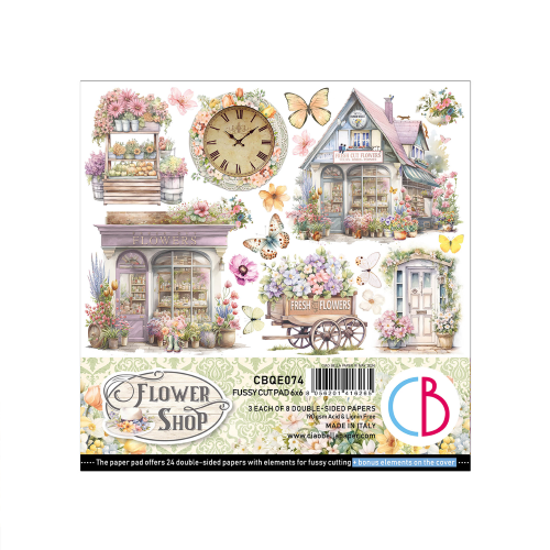 Flower Shop  Fussy Cut Pad 6"x6" 24/Pkg