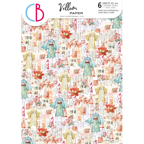 Vellum Land of the Rising Sun Paper Patterns A4 6/Pkg