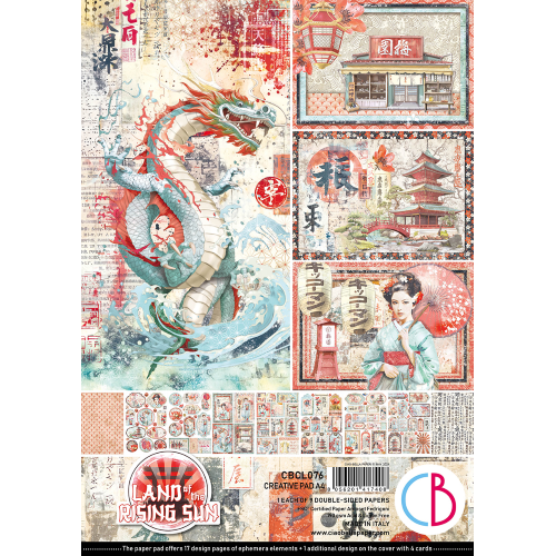 Land of the Rising Sun Creative Pad A4 9/Pkg