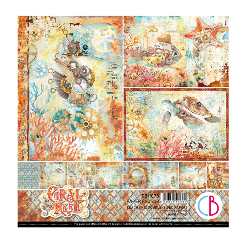 Coral Reef  Pad 8"x8" 12/Pkg