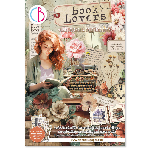 Ephemera  Book Lovers  A4 32/Pkg