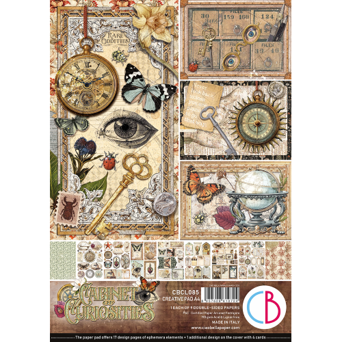 Cabinet of curiosities Creative Pad A4 9/Pkg
