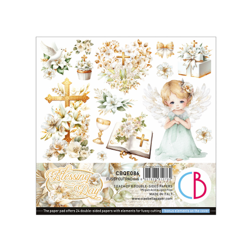 Blessing day  Fussy Cut Pad 6"x6" 24/Pkg