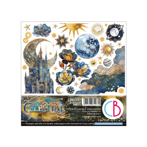 Celestial  Fussy Cut Pad 6"x6" 24/Pkg