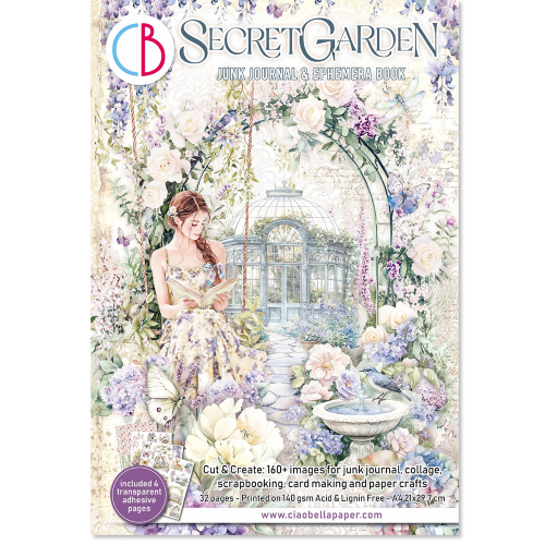 Ephemera Book Secret Garden A4 32/Pkg