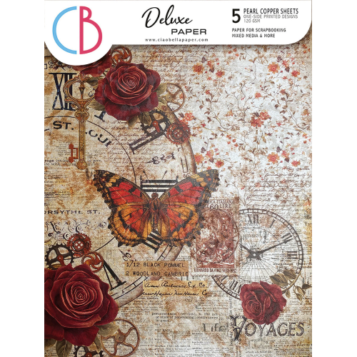 Cabinet of curiosities Deluxe Paper Pearl Copper A4 5/Pkg