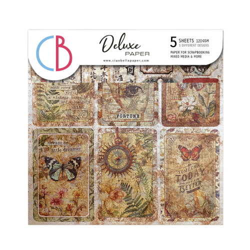 Deluxe Cabinet of curiosities Paper Pearl-Copper
6"x6" 5/Pkg