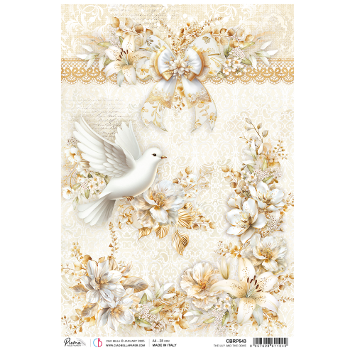 Rice Paper A4 The lily and the dove