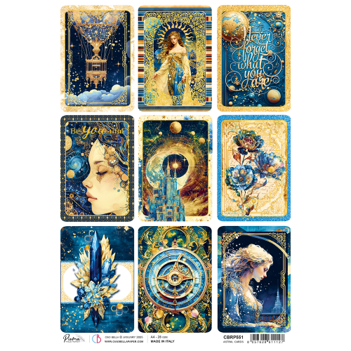 Rice Paper A4 Astral cards