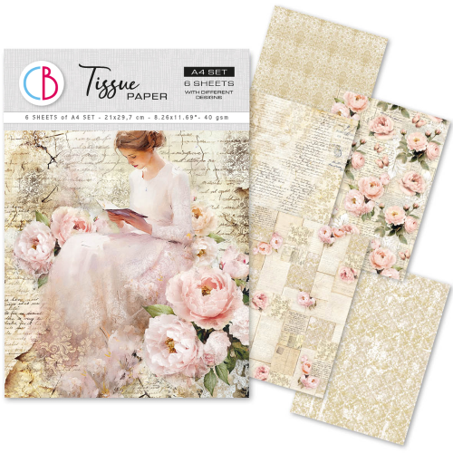 Tissue Paper A4 MIX 6/Pkg A Timeless Love