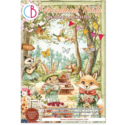 Ephemera Book Woodland Party  A4 32/Pkg