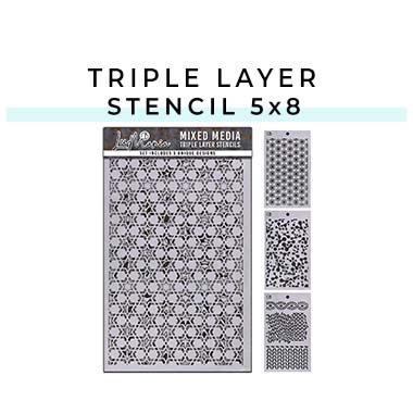 Triple Layer Set (3 Unique Designs)_Stencil Mix 5"X8"