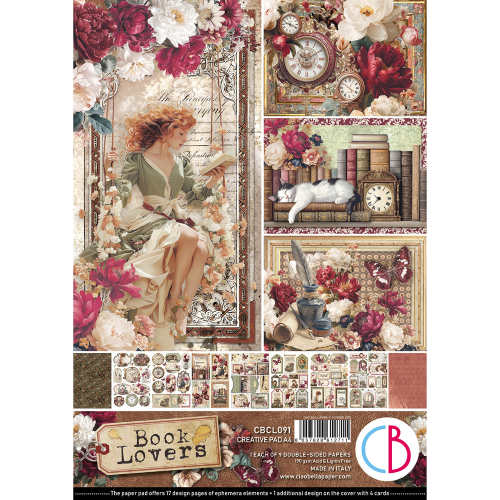 Book Lovers Creative Pad A4 9/Pkg
