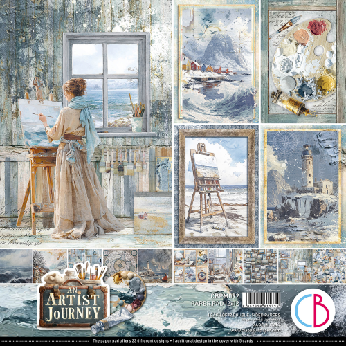 An artist journey   Paper Pad 12"x12" 12/Pkg+1 Extra Free special sheet