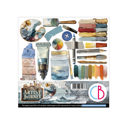 An artist journey   Fussy Cut Pad 6"x6" 24/Pkg