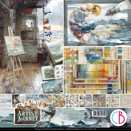 An artist journey  Patterns Pad 12"x12" 8/Pkg+1 Extra Free special sheet