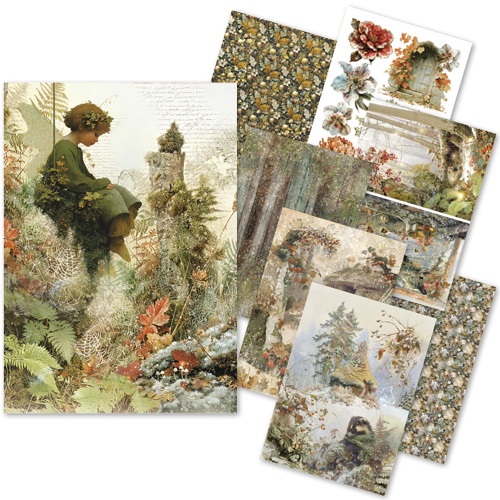 Rice Paper A5 MIXED 8/Pkg Fairy Whispers