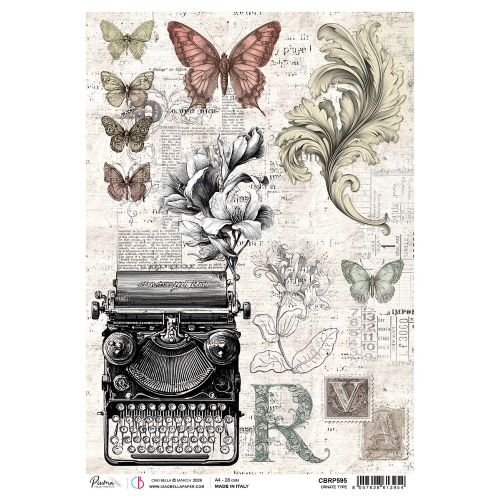 Rice Paper A4 Ornate Type