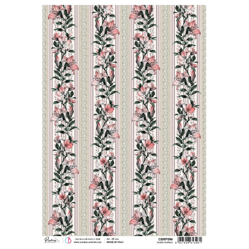 Rice Paper A4 Silken Florals