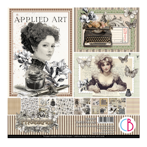 Typographic  Pad 8"x8" 12/Pkg