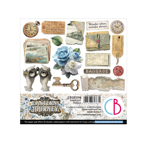 Eastern Journey Fussy Cut Pad 6"x6" 24/Pkg