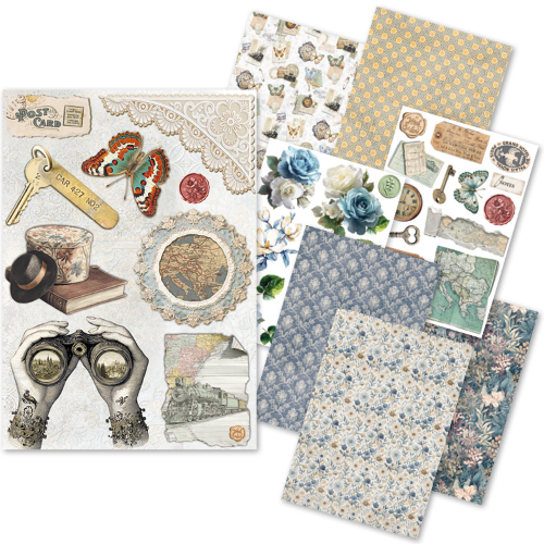 Rice Paper A5 MIXED 8/Pkg Eastern Journey