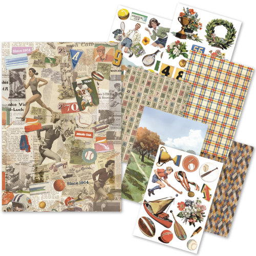 Rice Paper A5 MIXED 8/Pkg Sports Days