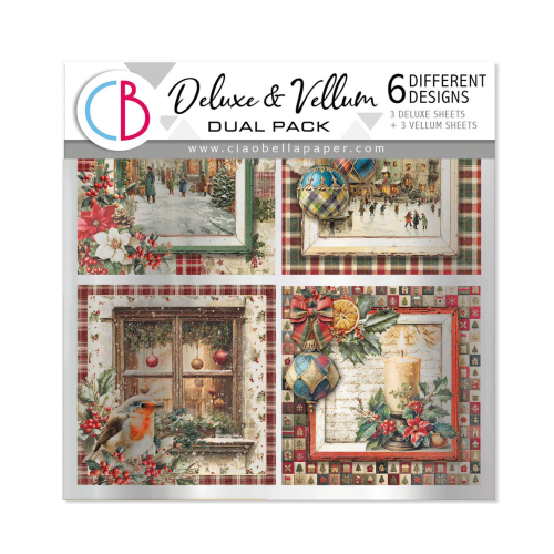 Deluxe Paper & Vellum Dual Pack MIXED 6/Pkg Merry & Bright