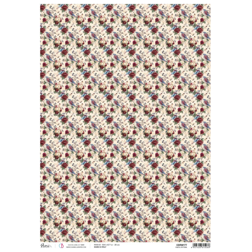 Rice Paper A3 Poetic pattern