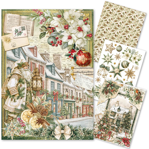 Rice Paper Set A4 MIXED 4/Pkg Christamas Encyclopedia
