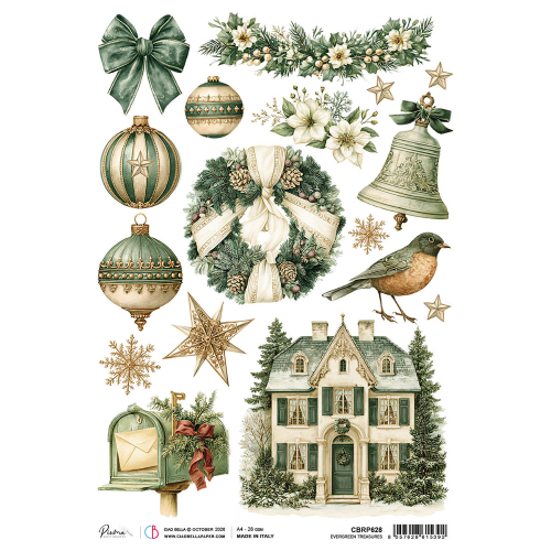 Rice Paper A4 Evergreen Treasures
