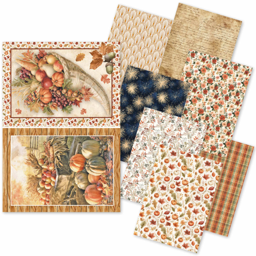 Craftmix  Encyclopedia of All occasions  Mixed A5 Paper Pack - 8 Sheets (Tissue & Vellum Variety)