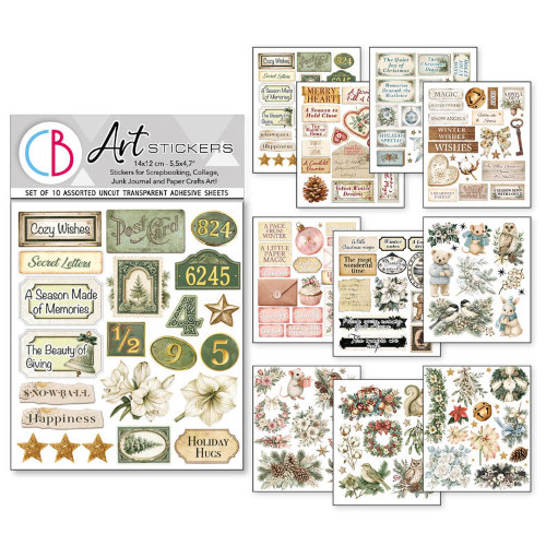 Sticker Set 10/Pkg Christmas Encyclopedia
